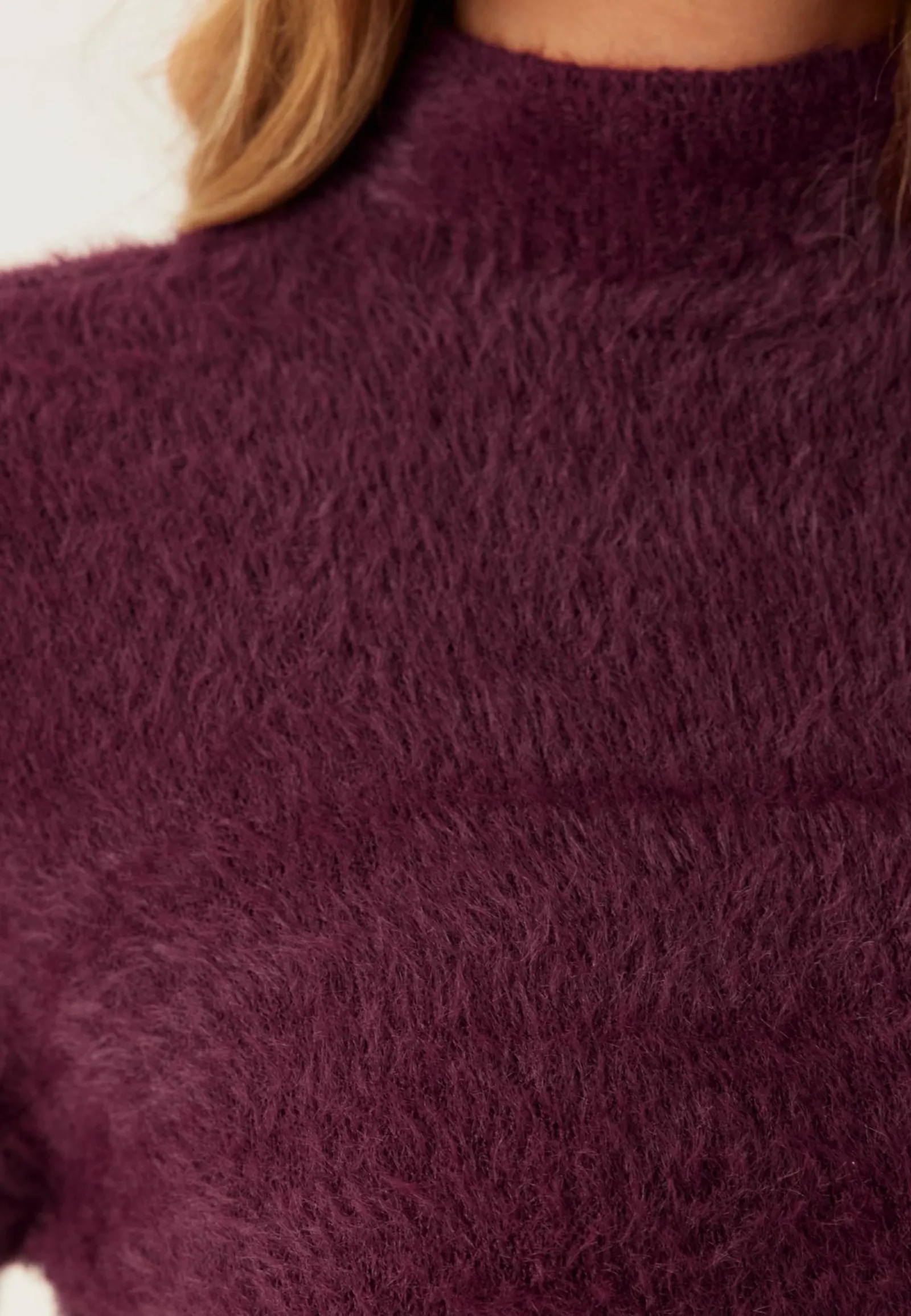 Pieces Neulepuserot|Neulotut Neulepuserot*Pcovy Ls Mock Neck Knit