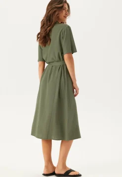 Pieces Paitamekot|Arkipäivän Mekot*Pcpia 2/4 MIDI SHIRT DRESS