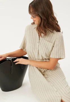 Pieces Raidalliset Mekot|Paitamekot*Pcpia 2/4 MIDI SHIRT DRESS