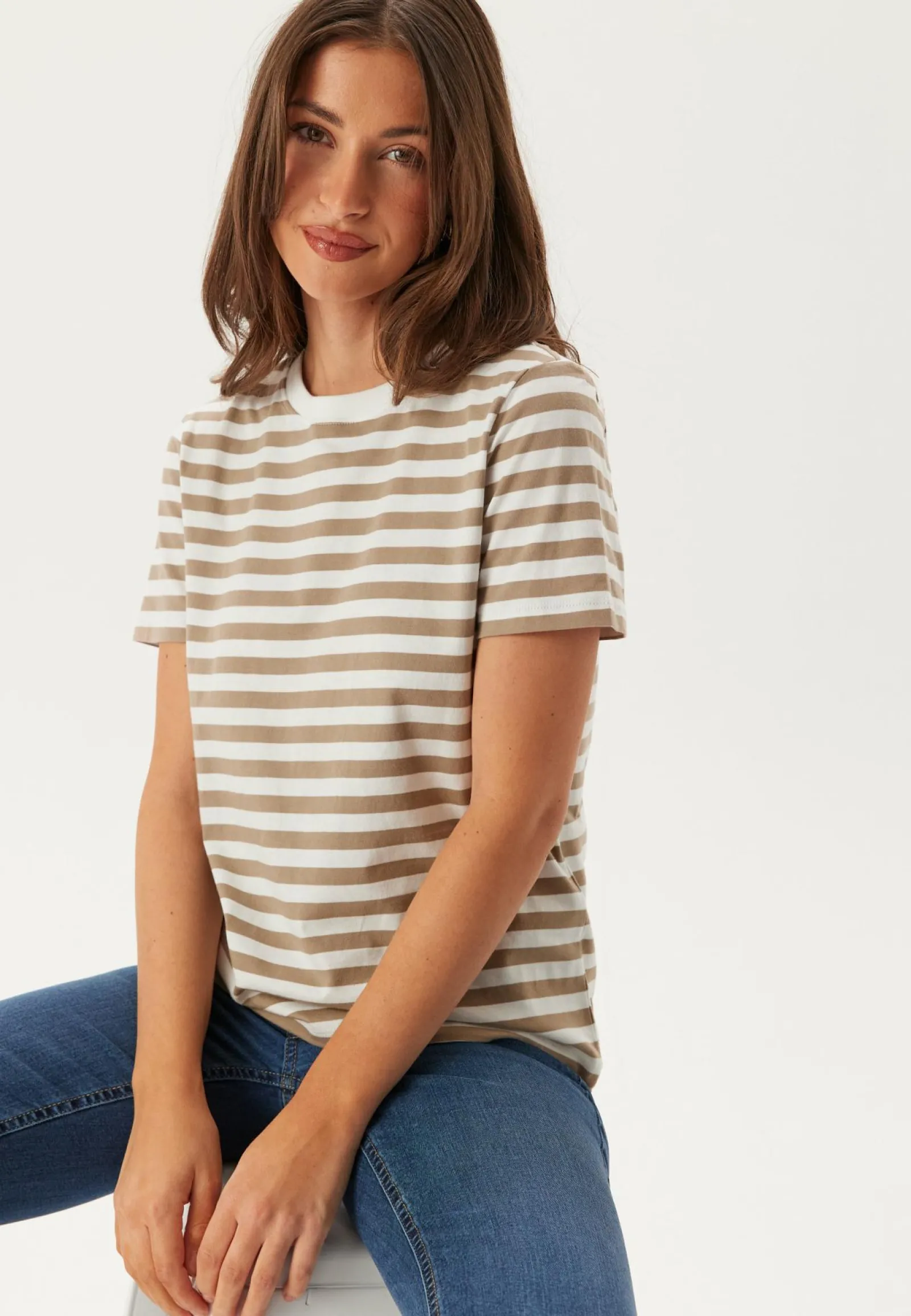 Pieces T-Paidat|Rennot Topit*Pcria Ss Tee Stripes Noos
