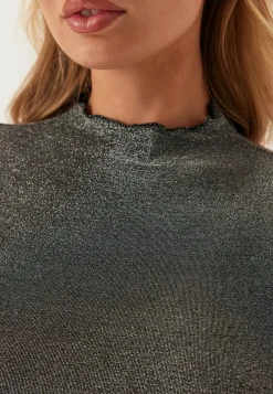 Pieces Glittertopit|Pitkähihaiset Topit*Pcsandra Ls Mockneck Top