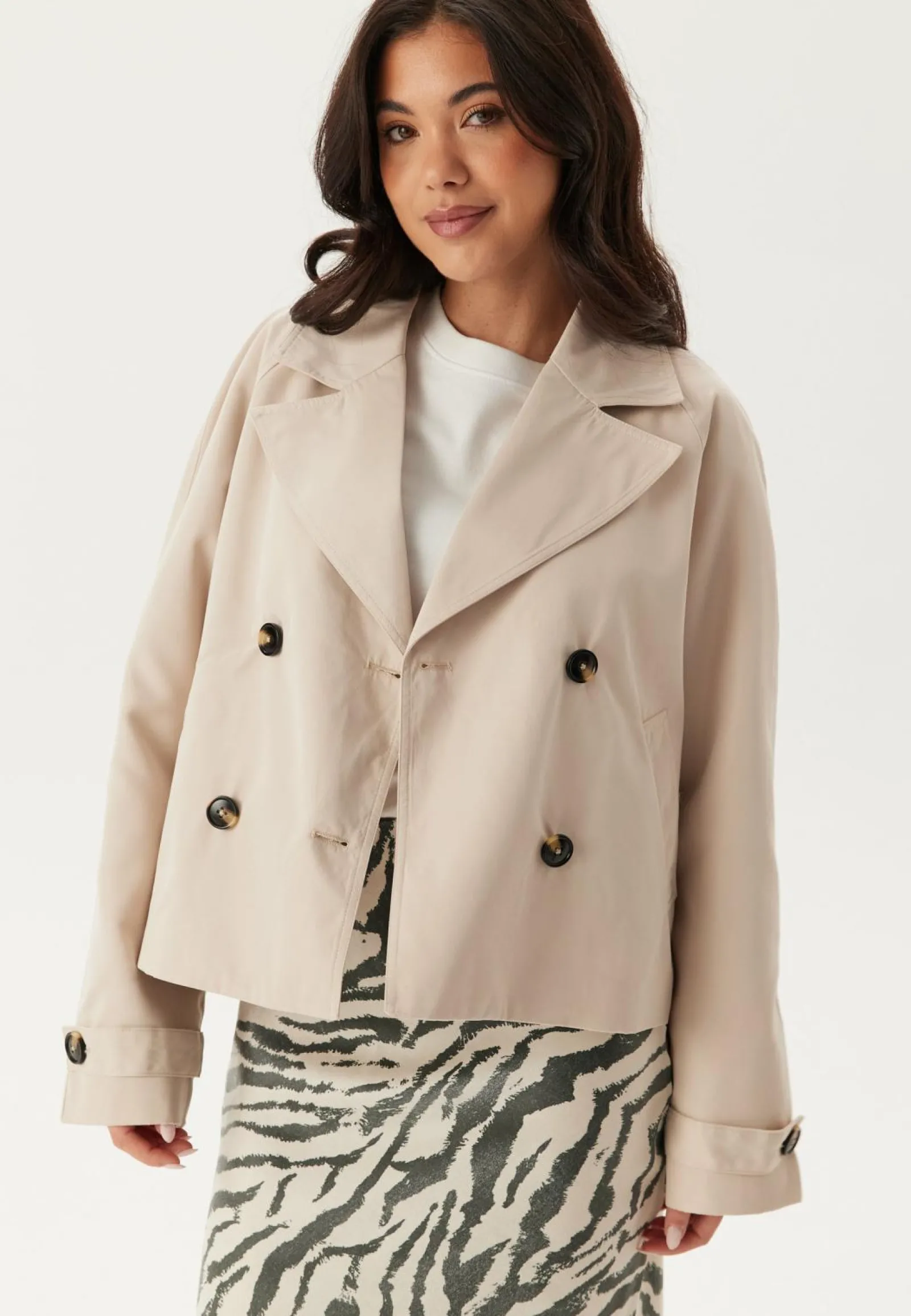 Pieces Trenssitakit|Päällystakit*Pcscarlett Ls Short Trenchcoat