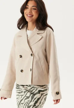 Pieces Trenssitakit|Päällystakit*Pcscarlett Ls Short Trenchcoat