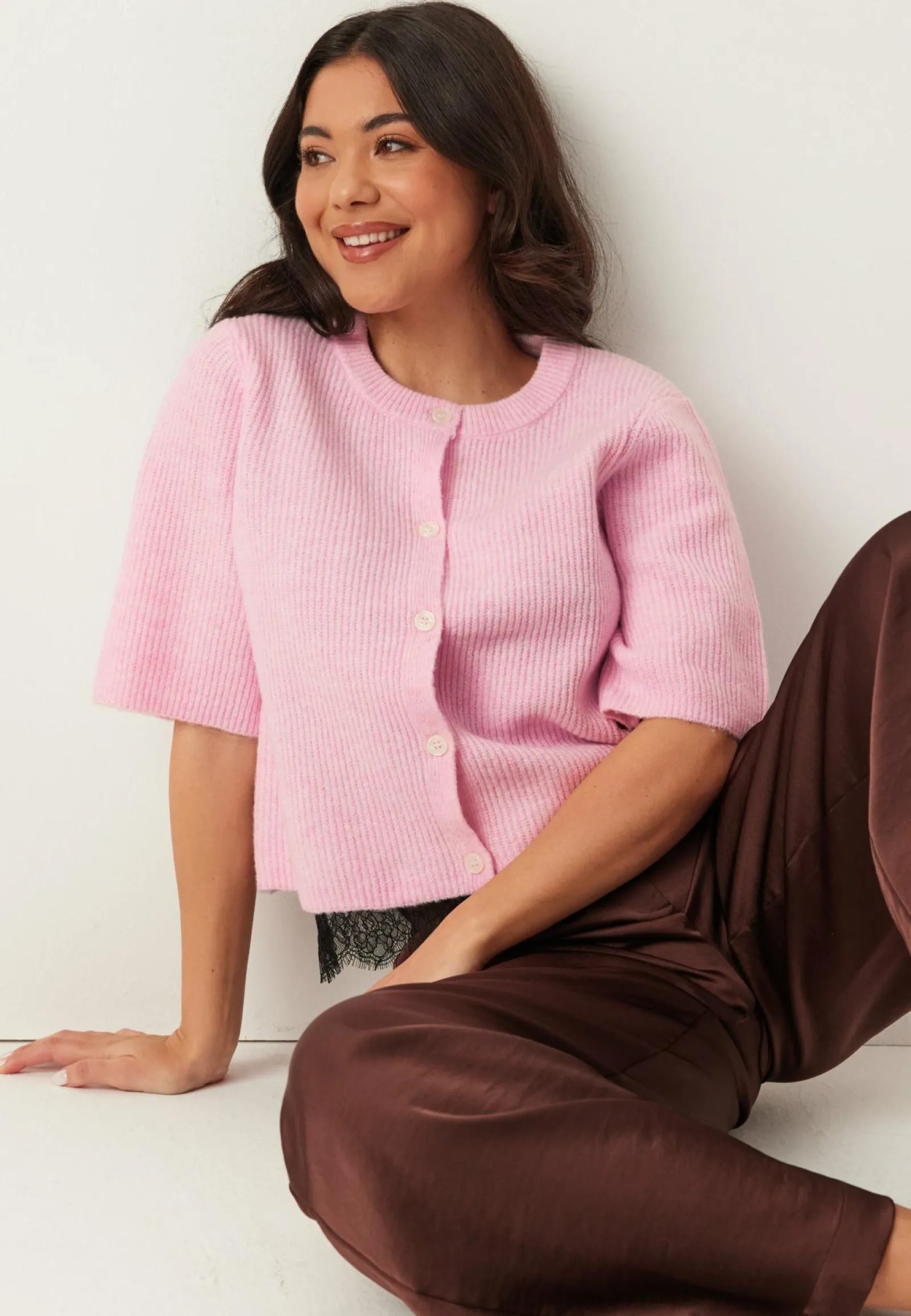 Pieces Neuletakit Ja Neuleet|Neuletopit*Pcsilly Ss O-neck Knit Cardiga