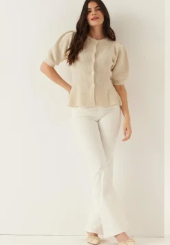 Pieces Yksiväriset Puserot Ja Paidat|Tunikat Ja Puserot*Pcsilly Ss Puff Knit Cardigan