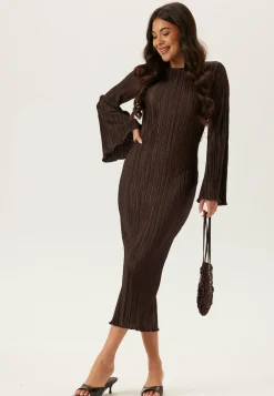 BUBBLEROOM Pliseeratut Mekot|Pitkähihaiset Mekot*Pleated Frill Dress