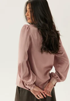 BUBBLEROOM Yksiväriset Puserot Ja Paidat|Tunikat Ja Puserot*Puff Sleeve Satin Shirt