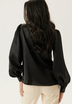 BUBBLEROOM Yksiväriset Puserot Ja Paidat|Tunikat Ja Puserot*Puff Sleeve Satin Shirt
