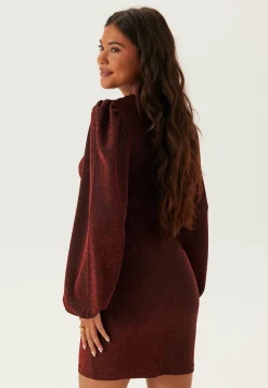 BUBBLEROOM Uudenvuoden Mekot|Joulumekot*Puff Sleeve Sparkling Dress