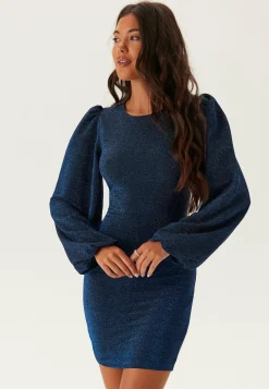 BUBBLEROOM Uudenvuoden Mekot|Joulumekot*Puff Sleeve Sparkling Dress