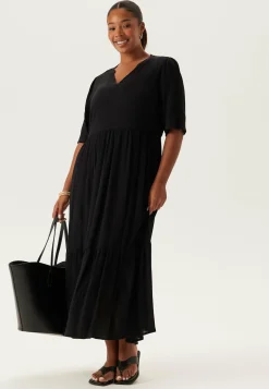 Happy Holly Kesämekot|Arkipäivän Mekot*Puff Sleeve Viscose Dress