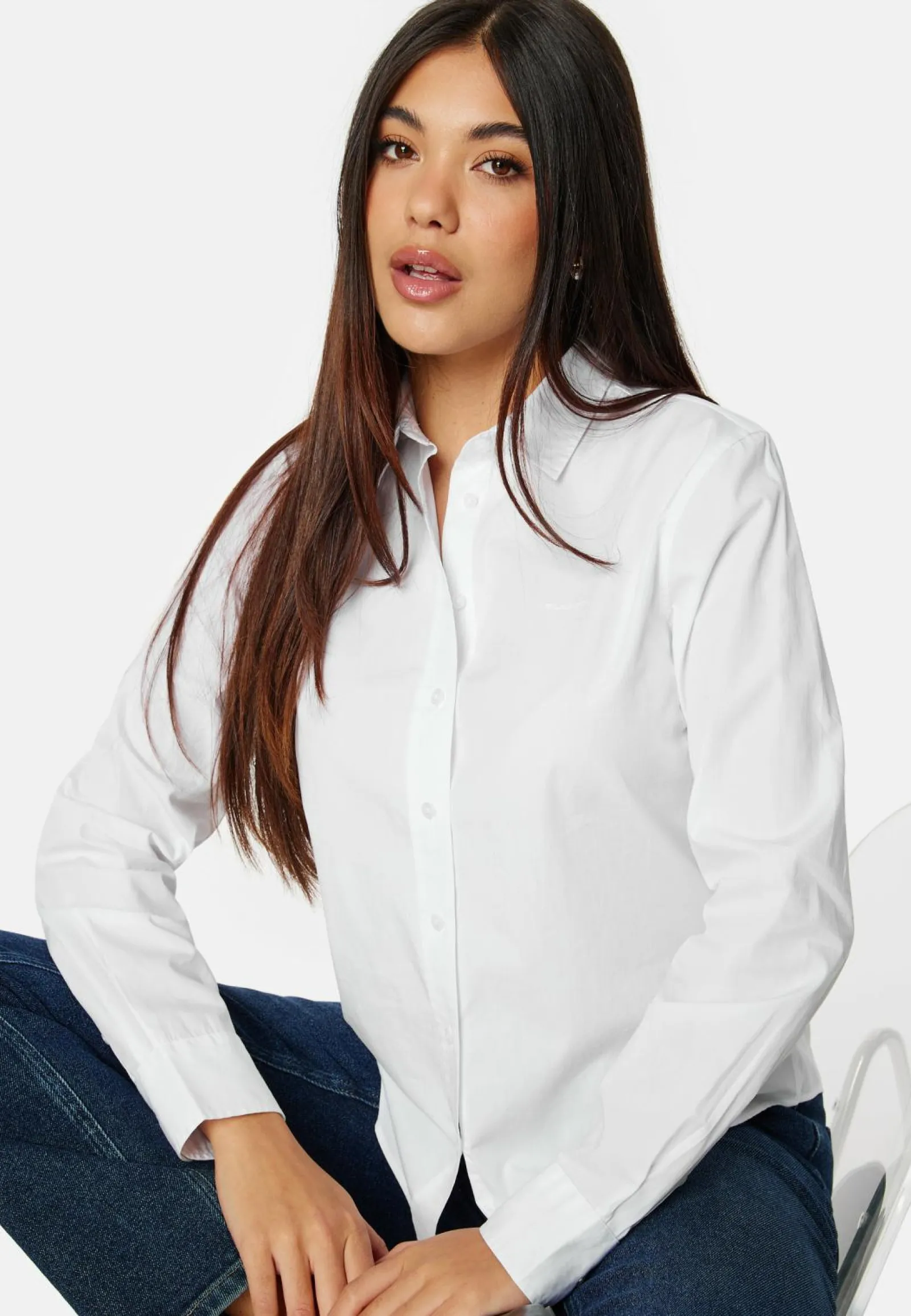 GANT Yksiväriset Puserot Ja Paidat|Paidat*Reg Poplin Shirt