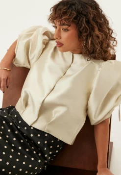 Bubbleroom Ateljé Rusetilliset Puserot|Yksiväriset Puserot Ja Paidat*Remake Drawstring Sleeve Jacket