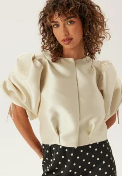 Bubbleroom Ateljé Rusetilliset Puserot|Yksiväriset Puserot Ja Paidat*Remake Drawstring Sleeve Jacket