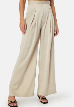 Bubbleroom Occasion Juhlasetit|Leveälahkeiset Housut*Renae Satin Trousers