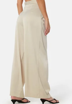 Bubbleroom Occasion Juhlasetit|Leveälahkeiset Housut*Renae Satin Trousers