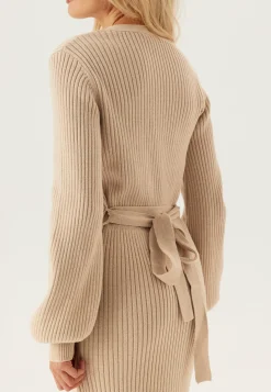 BUBBLEROOM Neuletakit Ja Neuleet|Neuletakit*Rib Knitted Cardigan Dress