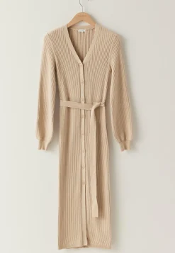 BUBBLEROOM Neuletakit Ja Neuleet|Neuletakit*Rib Knitted Cardigan Dress