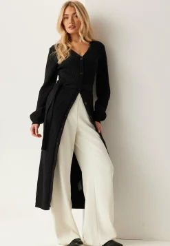 BUBBLEROOM Neuletakit Ja Neuleet|Neuletakit*Rib Knitted Cardigan Dress