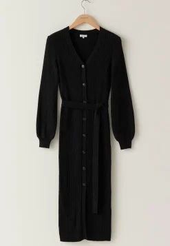 BUBBLEROOM Neuletakit Ja Neuleet|Neuletakit*Rib Knitted Cardigan Dress