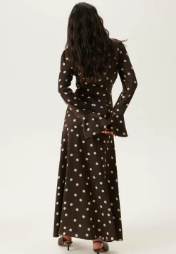 Bubbleroom Occasion Kukkakuosiset Ja Kuviolliset Mekot|Pilkulliset Mekot*Ruched Front Midi Dress