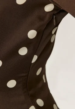 Bubbleroom Occasion Kukkakuosiset Ja Kuviolliset Mekot|Pilkulliset Mekot*Ruched Front Midi Dress