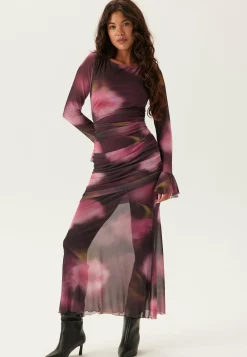 BUBBLEROOM Juhlamekot|Kukkakuosiset Ja Kuviolliset Mekot*Ruched Mesh Dress