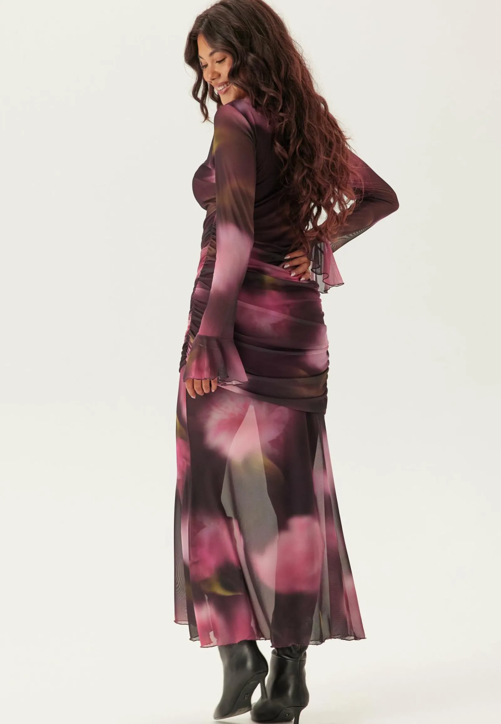 BUBBLEROOM Juhlamekot|Kukkakuosiset Ja Kuviolliset Mekot*Ruched Mesh Dress