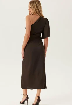 Bubbleroom Occasion Morsiusneitomekot|Juhlamekot*Ruched One Shoulder Midi Dress