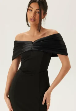 Bubbleroom Occasion Morsiusneitomekot|Juhlamekot*Satin Bow Off Shoulder Gown