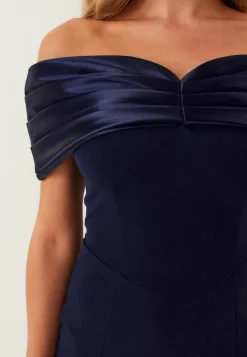 Bubbleroom Occasion Morsiusneitomekot|Vanhojentanssimekot*Satin Bow Off Shoulder Gown