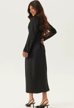 Bubbleroom Occasion Satiinimekot|Pitkähihaiset Mekot*Satin Cowl Neck Midi Dress