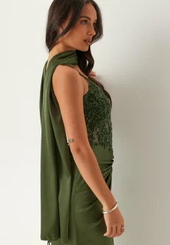 Christian Koehlert Morsiusneitomekot|Vanhojentanssimekot*Satin Evening Dress With Back Lacing