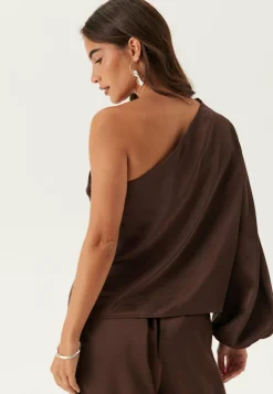 BUBBLEROOM Yksiväriset Puserot Ja Paidat|Tunikat Ja Puserot*Satin One Shoulder Blouse