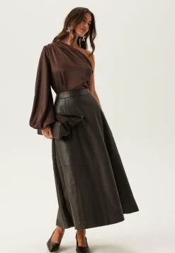 BUBBLEROOM Yksiväriset Puserot Ja Paidat|Tunikat Ja Puserot*Satin One Shoulder Blouse