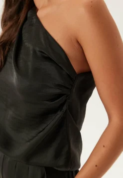 BUBBLEROOM Yksiväriset Puserot Ja Paidat|Tunikat Ja Puserot*Satin One Shoulder Blouse