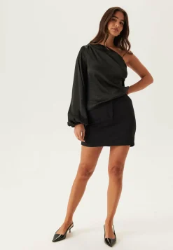 BUBBLEROOM Yksiväriset Puserot Ja Paidat|Tunikat Ja Puserot*Satin One Shoulder Blouse