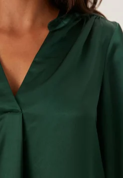 BUBBLEROOM Yksiväriset Puserot Ja Paidat|Tunikat Ja Puserot*Satin Puff Sleeve Blouse