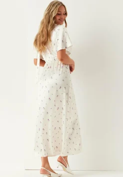 BUBBLEROOM Juhlamekot|Kukkakuosiset Ja Kuviolliset Mekot*Satin Scarf Maxi Dress