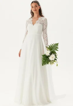 Bubbleroom Occasion Häämekot*Scallop V-Neck Lace Gown