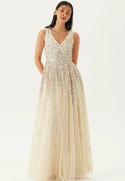 Goddiva Juhlamekot|Vanhojentanssimekot*Sequin Sunray Sleeveless Maxi Dress