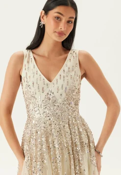 Goddiva Juhlamekot|Vanhojentanssimekot*Sequin Sunray Sleeveless Maxi Dress