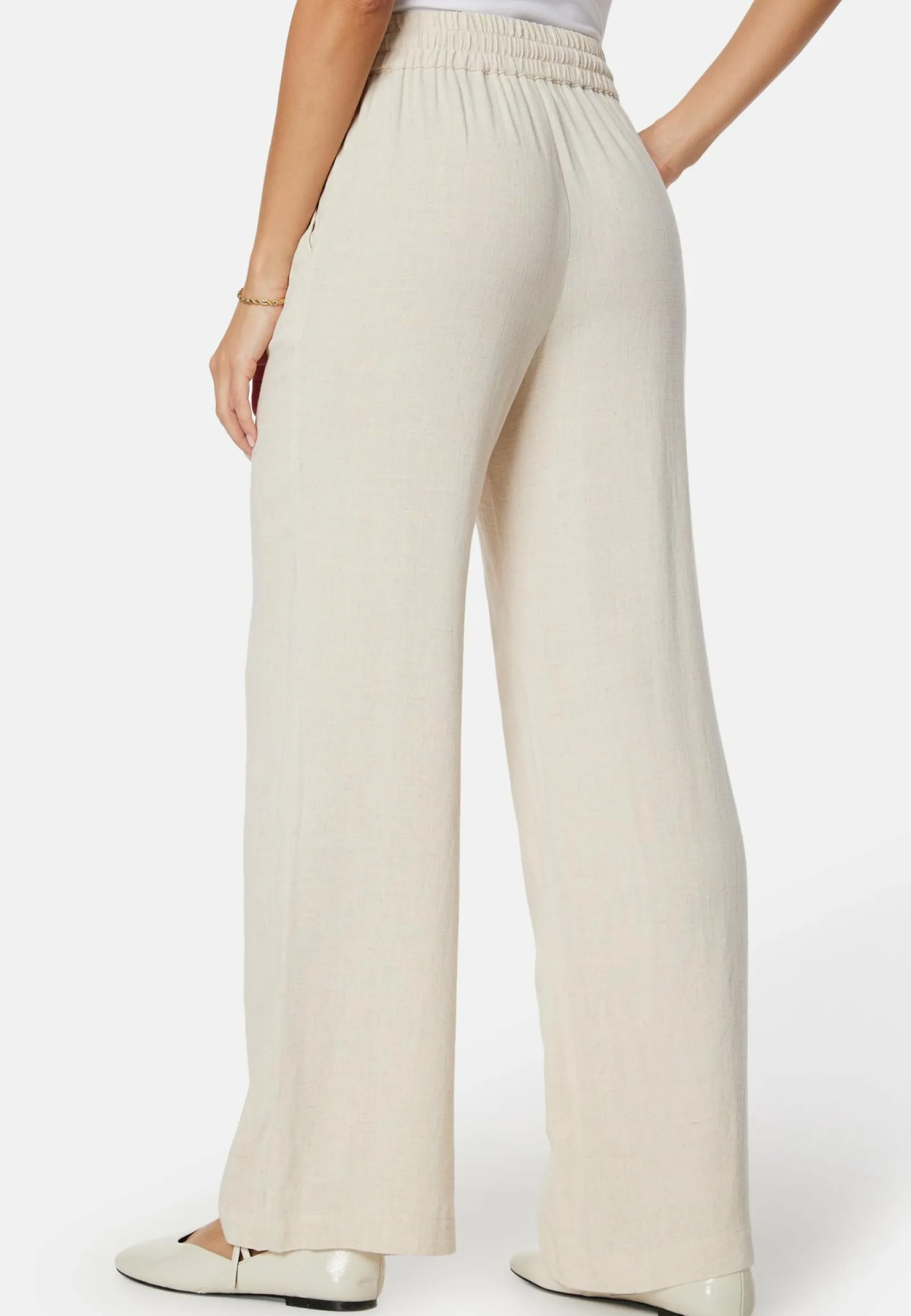 SELECTED Rennot Setit|Leveälahkeiset Housut*Sflviva-Gulia HW Linen Pant