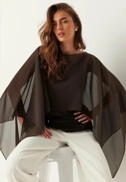 Bubbleroom Occasion Juhlatopit|Rennot Topit*Sheer Chiffon Cape