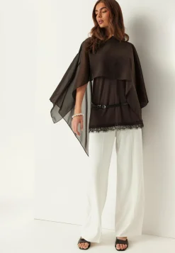 Bubbleroom Occasion Juhlatopit|Rennot Topit*Sheer Chiffon Cape