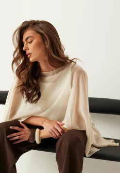 Bubbleroom Occasion Juhlatopit|Rennot Topit*Sheer Chiffon Cape