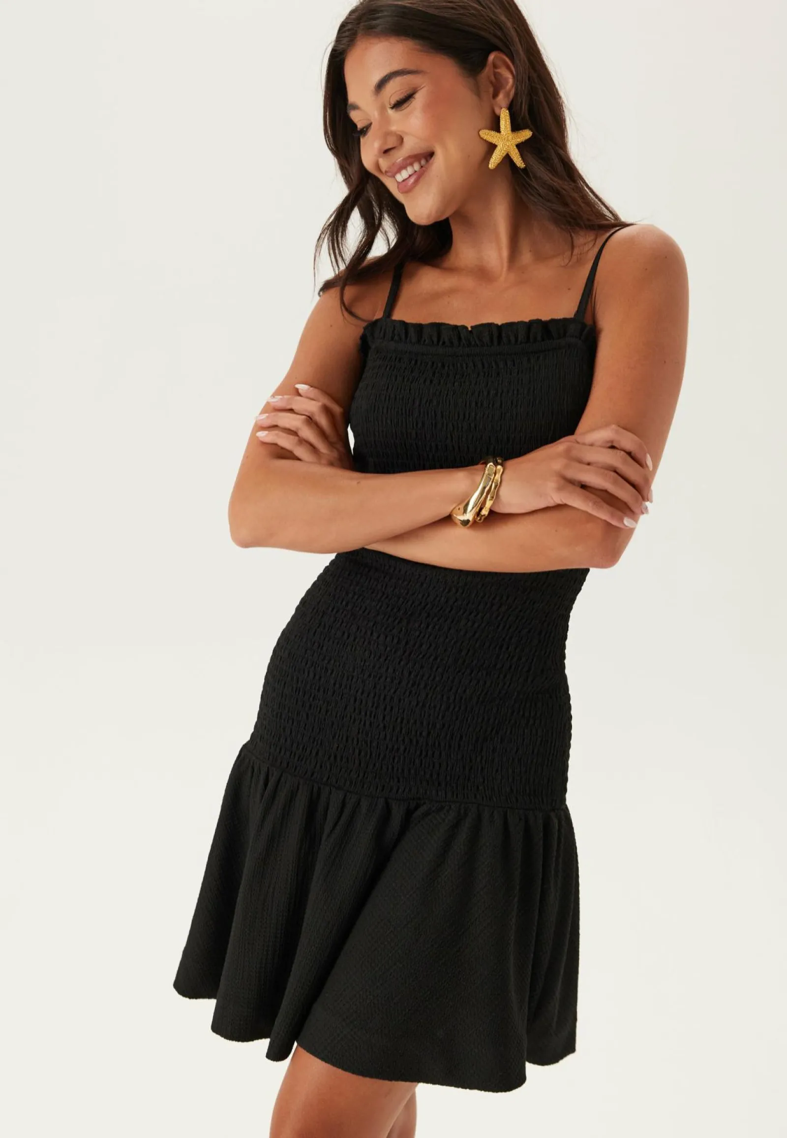 BUBBLEROOM Smokkimekot|Bandeau-Mekot*Short smock Dress