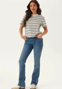 SELECTED T-Paidat|Rennot Topit*Slfessentail Striped Boxy Tee