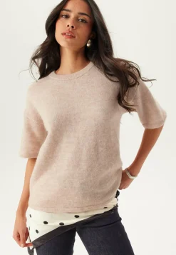 SELECTED Neuletopit|Neuletopit*Slflulu 2/4 KNIT O-NECK KNIT O