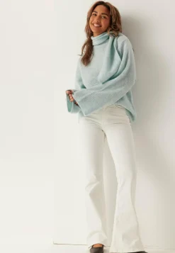 SELECTED Neulepuserot|Neulotut Neulepuserot*Slflulu Ls Bow Knit